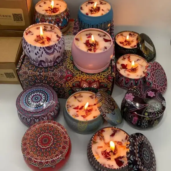 Glow haven hand-poured soy candles – pure serenity in every flame